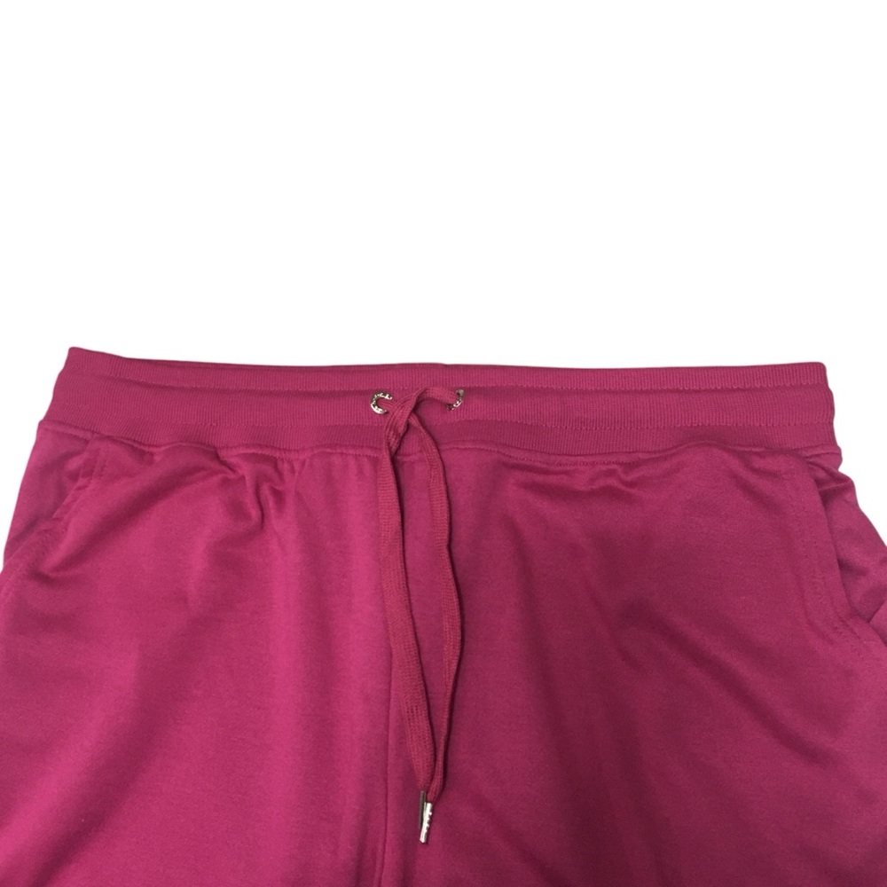 NWT 1X Bebe Sport (37x28) Fuschia Pink Logo Joggers Sweatpants - Women’s - Picture 7 of 12